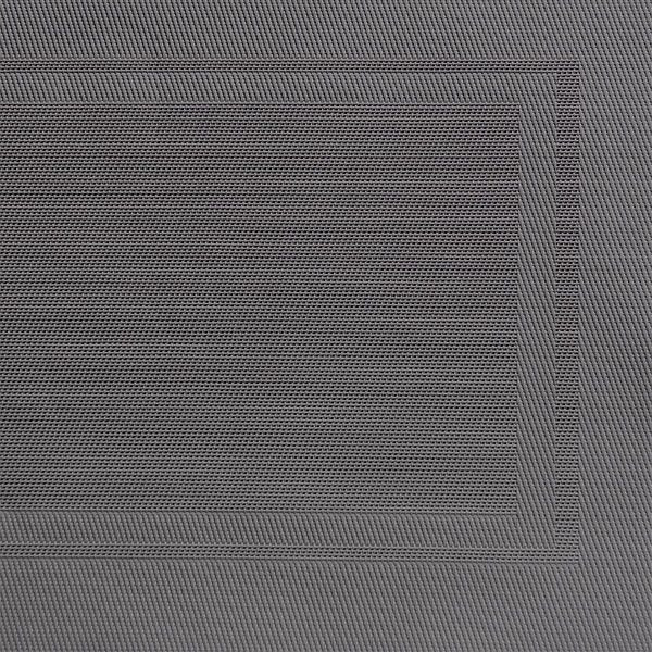 Tovaglietta APS, 45 x 33 cm, PVC, nastro sottile, colore: FRAMES grigio, conf. da 6, 60540