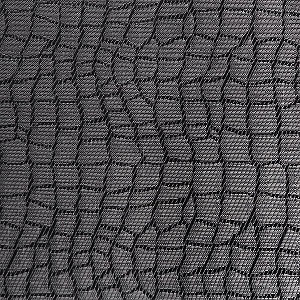 Tovaglietta APS, 45 x 33 cm, PVC, nastro sottile, colore: mosaico - nero, grigio, confezione da 6, 60509