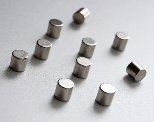 Magneti elettrici Kerkmann, Ø 10, H 10 mm, cromo, UI: 10 pezzi, 43651983