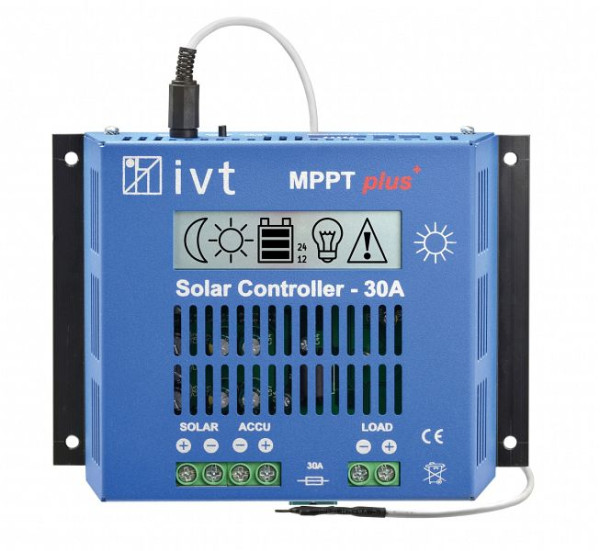 Regolatore solare IVT MPPTplus⁺ 12 V/24 V, 30 A, 200037