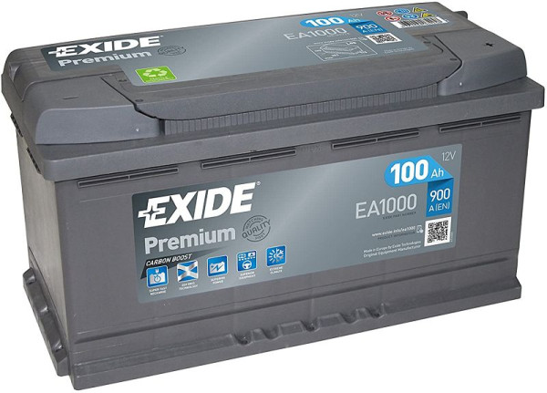 Batteria di avviamento EXIDE Premium EA 1000 Pb, 101 009700 20