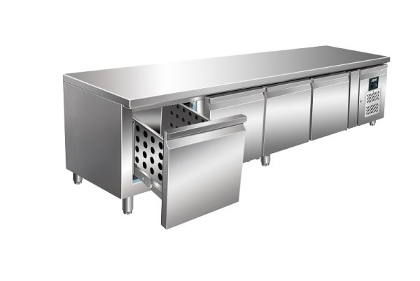 Tavolo refrigerante sottopiano Saro con cassetti modello UGN 4100 TN-4S, 323-3117