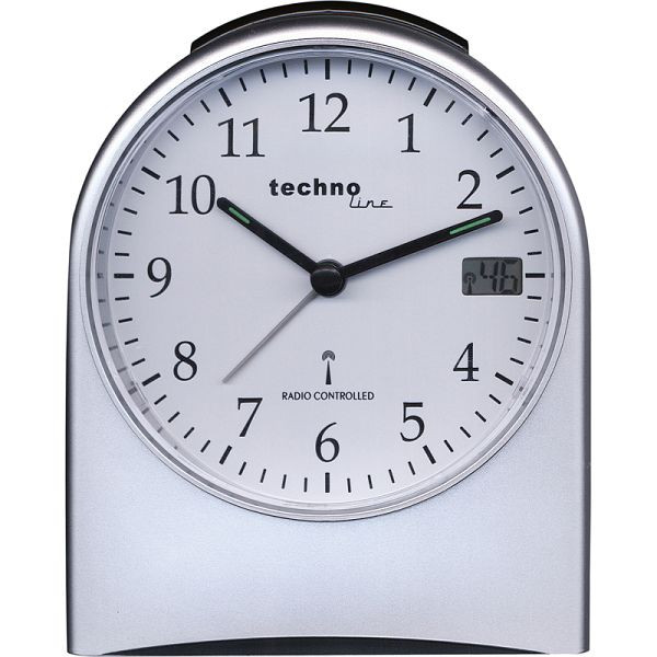 Sveglia radiocomandata Technoline, orologio radiocontrollato DCF-77, dimensioni: 120 x 147 x 60 mm, WT 765