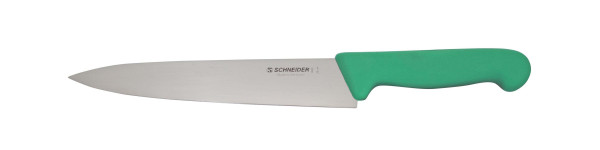 Coltello da chef Schneider, lama stretta, 20 cm, manico verde, 260841