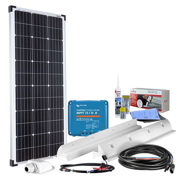 Impianto solare per roulotte Offgridtec mPremium+ L 100W 12V MPPT, 4-01-012415