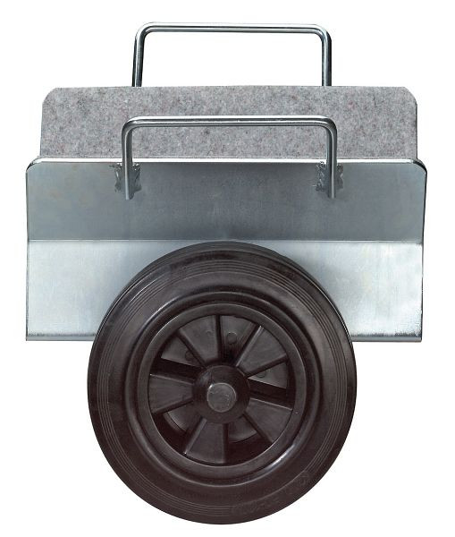 Carrello di bloccaggio per piastre a rulli BS, tipo 1-3 con ruota in gomma, ruota Ø 200 mm, portata 200-300 kg, larghezza di bloccaggio 0-110 mm, PLATTENWAGEN.2G