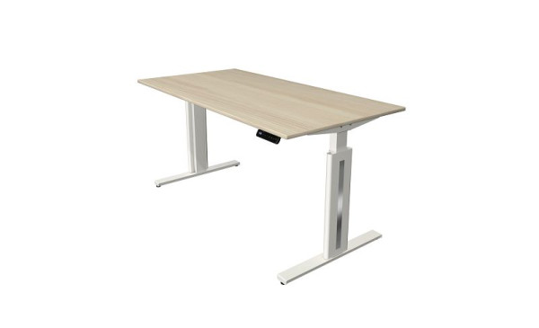 Kerkmann Move 3 fresh tavolo sit/stand, L 1600 x P 800 mm, regolabile elettricamente in altezza da 720-1200 mm, acero, 10184450