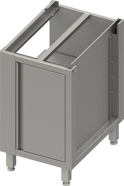 Base angolare in acciaio inox Stalgast box versione 2.0 con anta battente, per gambe/telaio zoccolo, parte 2/2 profondità di montaggio 540 mm 460x540x660 mm, BX040558
