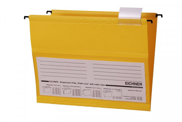 Lima per sospensione Eichner Platin Line in PVC, giallo, PU: 10 pezzi, 9039-10014