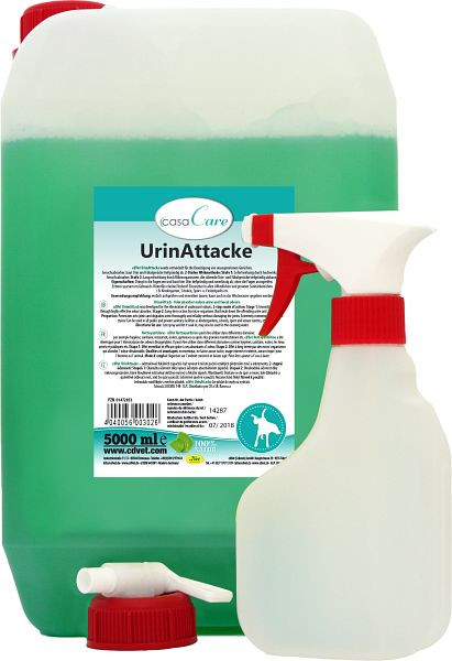 cdVet casaCare Urine Attack bombola con flacone spray 5 L, 302