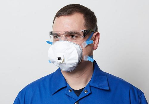 Maschera respiratoria 3M Premium 8825+, livello di protezione FFP2D, PU: 5 pezzi, 149-214