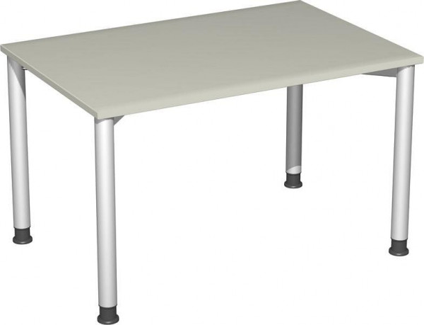 geramöbel scrivania regolabile in altezza, 1200x800x680-800, grigio chiaro/argento, S-555102-LS