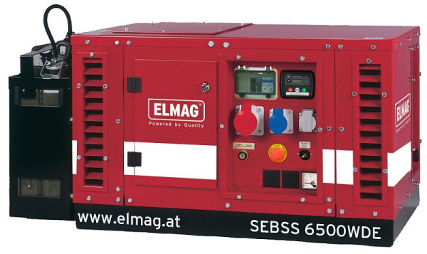 Generatore di corrente ELMAG SEBSS 15000WDE, con motore HONDA GX690 (insonorizzato), 53148