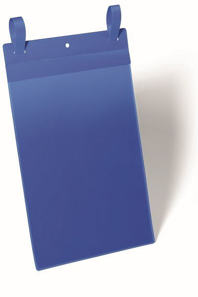 Borsa a rete DURABLE con patta A4 verticale, blu scuro, confezione da 50, 175007