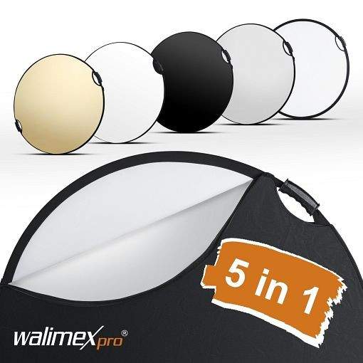 Walimex pro 5in1 riflettore pieghevole comfort ondulato Ø56cm, 22459
