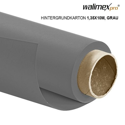 Walimex pro sfondo cartone 1,35x10m, grigio, 22806