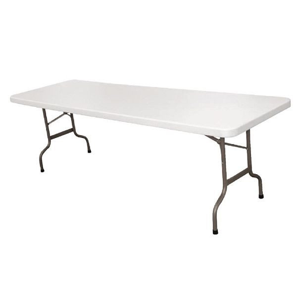 Tavolo pieghevole rettangolare Bolero bianco 244 cm, CF375