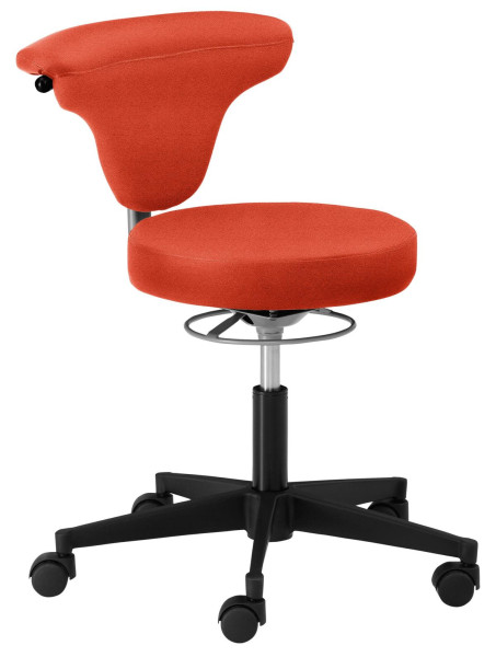 Mayer Sitzmöbel sedia girevole funzionale myTORRO SIT, comprese ruote per tappeti, arancione, 1351_30329