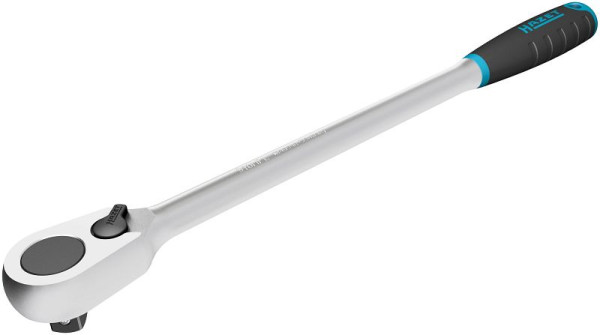 Cricchetto reversibile Hazet HiPer a dentatura fine, lungo, solido quadrato 12,5 mm (1/2 pollice), 916HPL