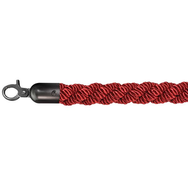 VEBA cordone barriera lusso rosso, nero, Ø 3 cm, lunghezza 157 cm, 10102RBL