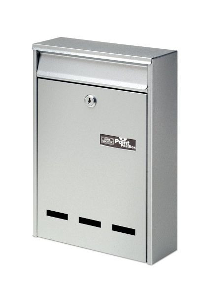 BURG-WÄCHTER Cassetta delle lettere Pocket 5871 SI, 2 x chiavi, AxLxP (esterno): 315 x 215 x 75 mm, argento, 61020
