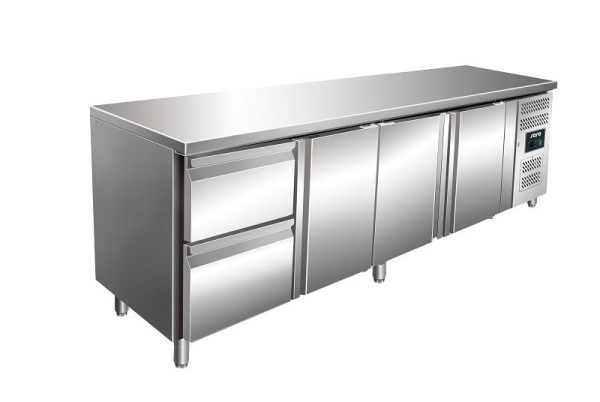 Tavolo refrigerante Saro incl. set di 2 cassetti modello KYLJA 4110 TN, 323-10721