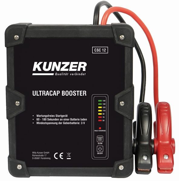 Avviatore di emergenza Kunzer esente da manutenzione 12 V con tecnologia a ultracondensatori, CSC 12