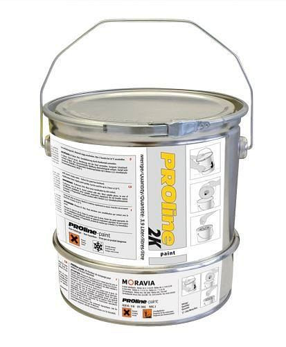 DENIOS PROline-vernice 2K rivestimento per capannoni, 5 litri per circa 20-25 mq, grigio argento, PU: 5 litri, 233-411