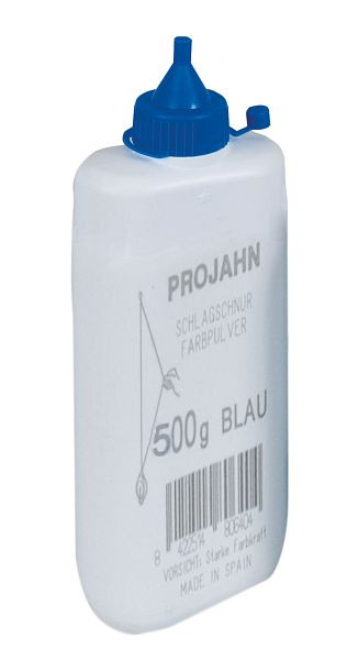 Projahn flacone di polvere colorata 500g blu per rullo linea gesso, 2394-1