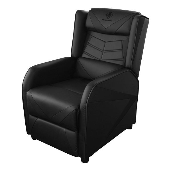 Deltaco Gaming and Relax Chair Sedia da gioco (similpelle, con poggiapiedi, 140 kg), GAM-087-B