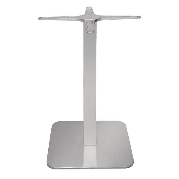 Base per tavolo quadrata Bolero in acciaio inossidabile alta 68 cm, GK993