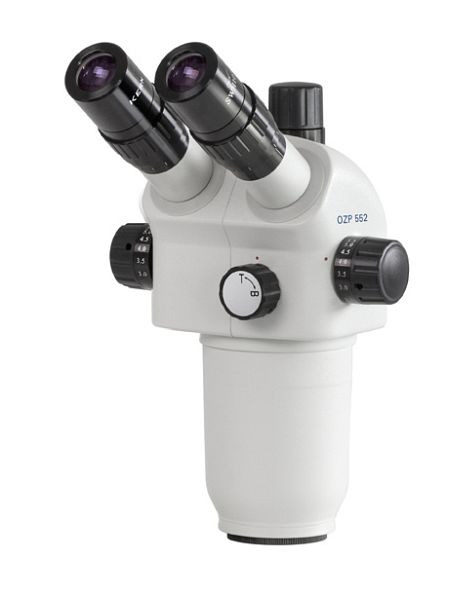 KERN Optics testa per microscopio stereo con zoom, Greenough 0,6 x - 5,5 x, binoculare, oculare HSWF 10 x / Ø 23 mm con antifungo, punto di osservazione alto, OZP 551