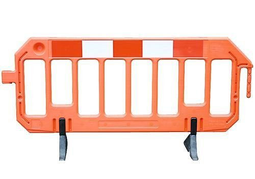 Barriera DENIOS in plastica, arancione, con effetto segnaletico, mobile, 240-915