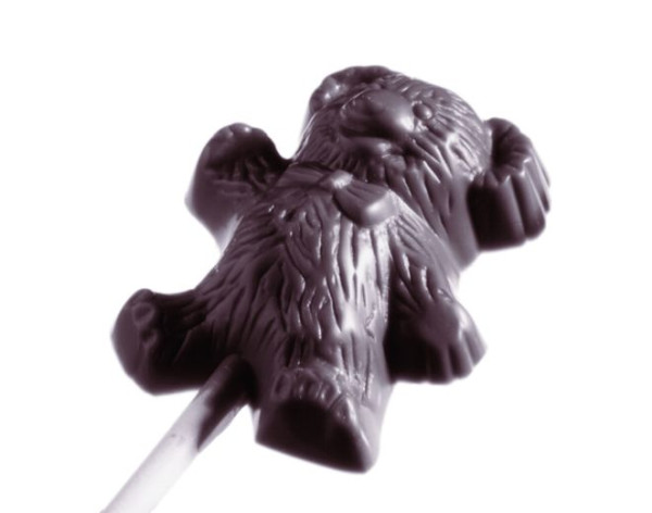 Stampo per cioccolato Schneider lecca-lecca, orsacchiotto, 275x135 mm -48x37x15 mm, 421354