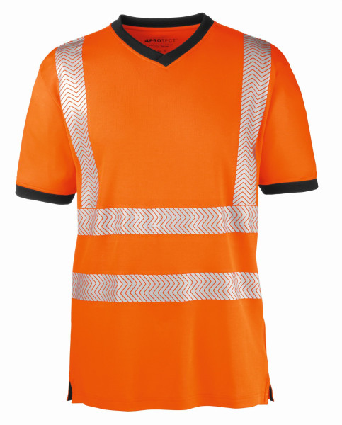 T-shirt alta visibilità 4PROTECT MIAMI, arancione brillante/grigio, taglia: XS, confezione da 10, 3430-XS