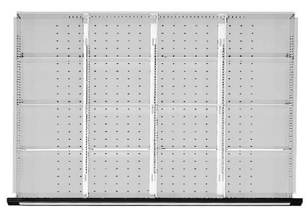 ANKE set di partizioni per cassetti; per cassetto 900 x 600 mm (LxP); 1/4 divisione