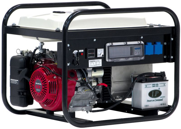 Generatore di corrente ELMAG SEBS 6000W/25, con motore HONDA GX390 (semi-insonorizzato), 53136