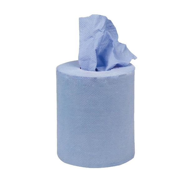 Rotoli asciugamani Jantex per svolgimento interno piccolo blu 1 velo, PU: 12 pezzi, GD728