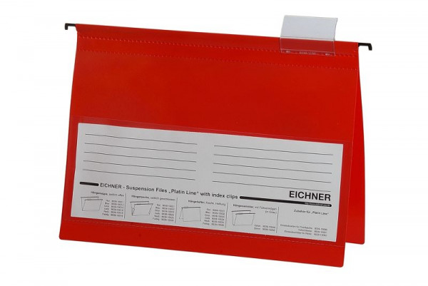 Cartella sospesa Eichner Platin Line in PVC, rosso, PU: 10 pezzi, 9039-10031
