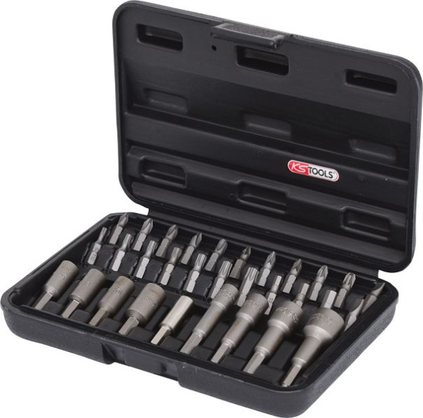 KS Tools Set di punte e utensili per avvitamento da 1/4", 31 pezzi, 122.2100