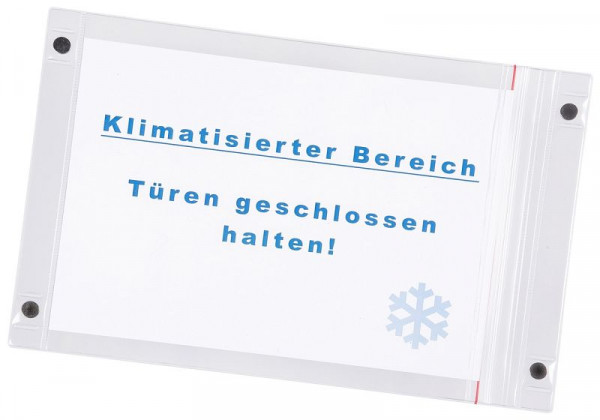 Eichner Tasca magnetica trasparente, formato: DIN A4 verticale, UI: 5 pezzi, 9218-03701