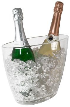Secchiello per champagne Contacto, ovale, trasparente 28 cm, 6767/280