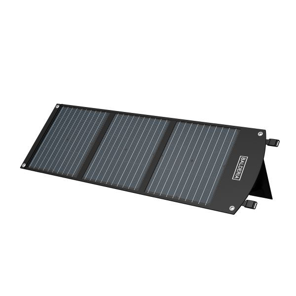 Pannello solare Balderia pannello solare, 60 W, 3 pacchetti di celle solari, ciascuno da 20 W, colore: nero, SP60
