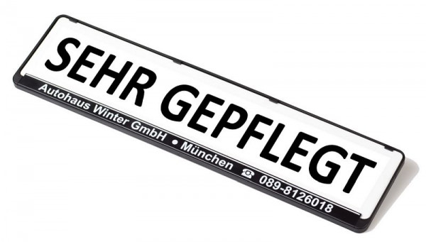 Eichner Miniletter cartello pubblicitario standard, bianco, impronta: Molto ben tenuto, 9219-00156