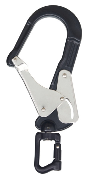 Moschettone Kratos in alluminio, tipo Keylock con girella, FA5022760