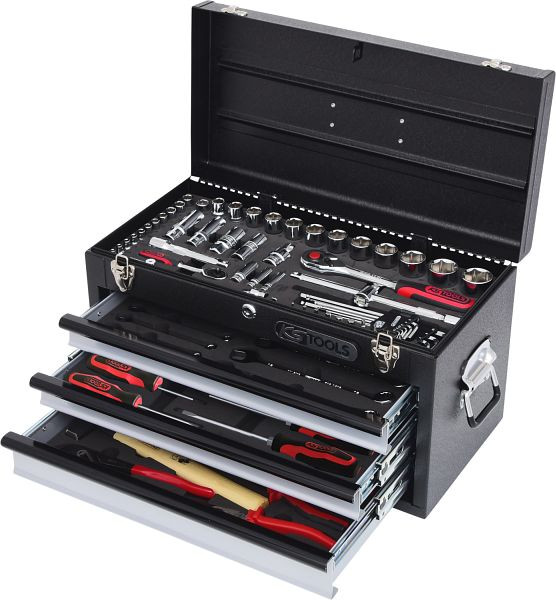 KS Tools Set di utensili universali 1/4"+1/2" CHROMEplus, 99 pezzi, 918.0200