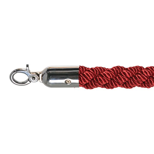 VEBA cordone barriera lusso rosso, lucido, Ø 3 cm, lunghezza 157 cm, 10102RC