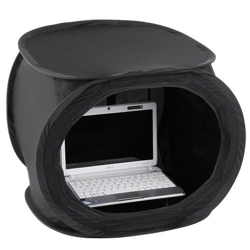 Tenda per laptop pop-up Walimex 50x50x50cm super nera, 17344