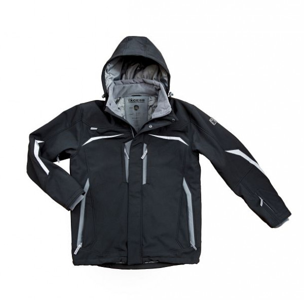 Excess giacca invernale softshell nero-grigio, taglia: XL, 318-2-41-1-BLG-XL