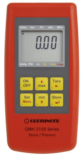 Misuratore di pressione portatile Greisinger GMH 3111 con 1 connessione per sensore, 600374